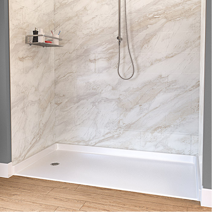 ada compliant shower pan that is wheelchair accessible