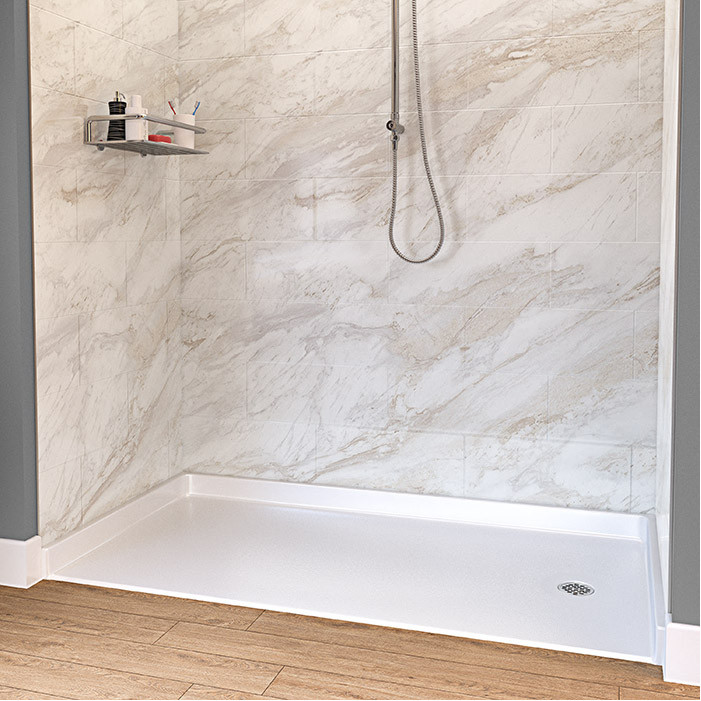 ada compliant shower pan that is wheelchair accessible