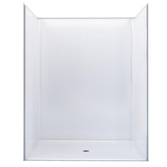 one piece ADA rollin shower stall 