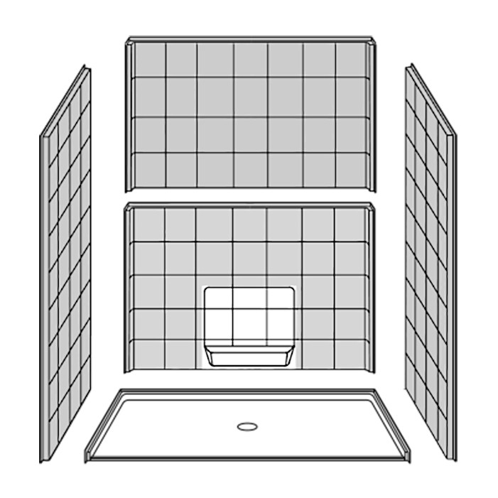 5 piece shower
