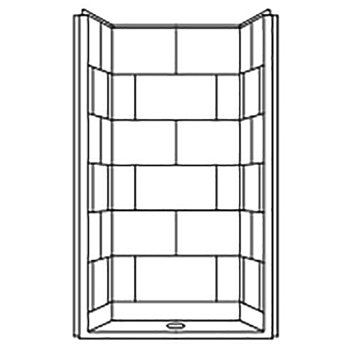 1 piece shower stall