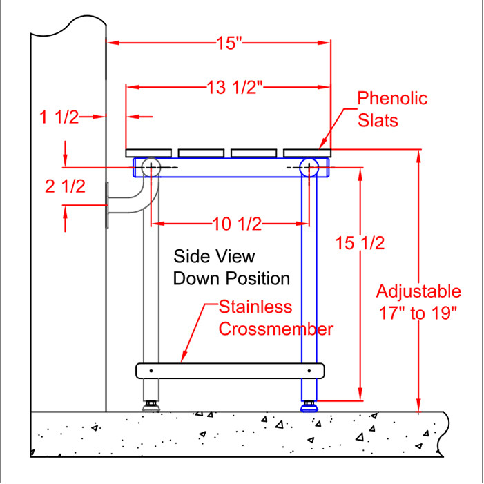 Freedom Shower Seats drawing 