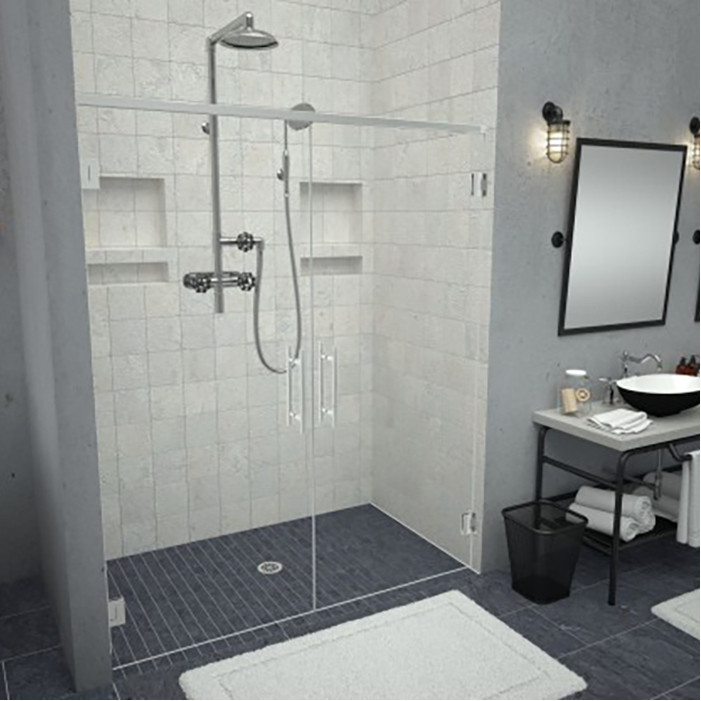 barrier free tiled shower