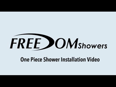 One piece Freedom Shower Installation